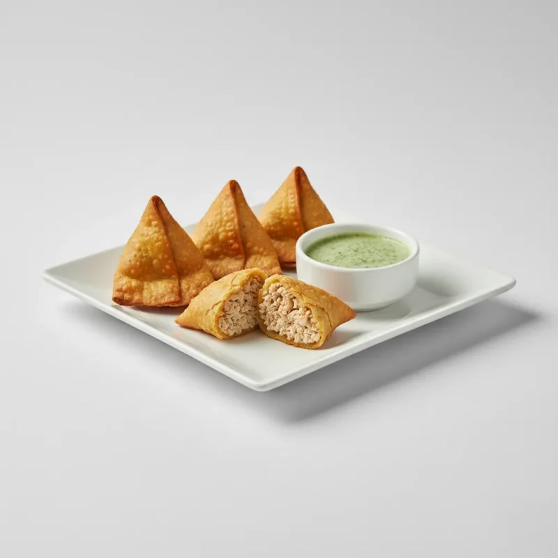 Mini Chicken keema samosa (4 pcs)