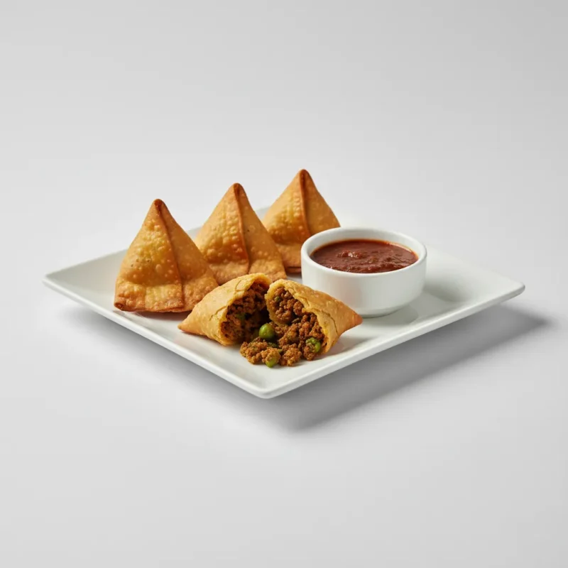 Mini Lamb keema samosa (4 pcs)