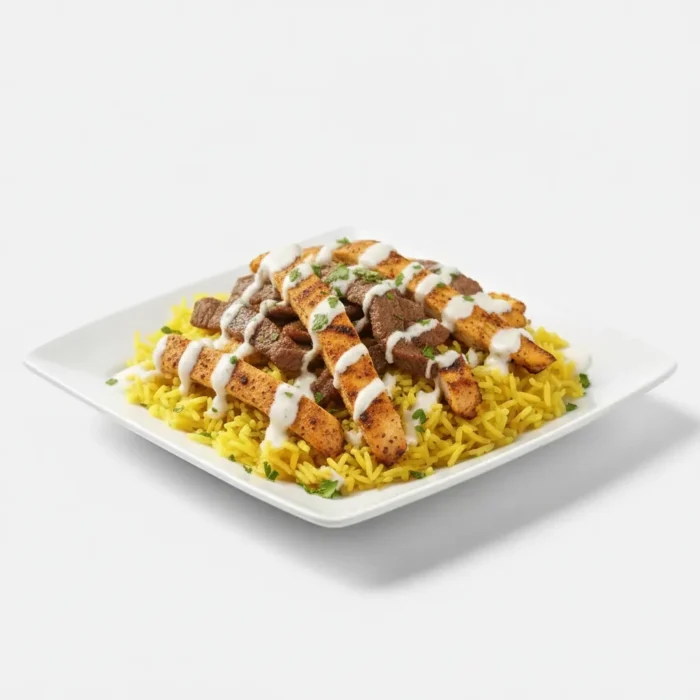 Mix Grill Rice Mix Grill Over Rice - Nana's Halal Fusion Kitchen